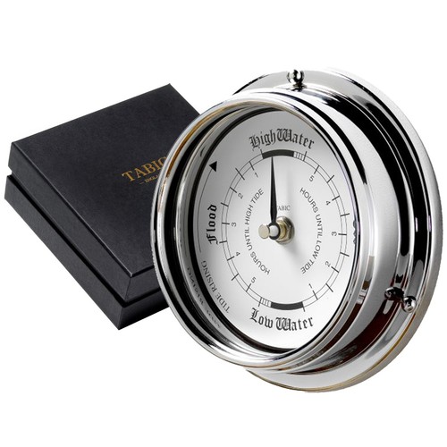Tabic tide clock - clock,, chrome