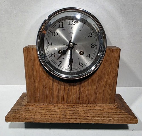 Time tide ships bell clock - &,