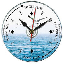 Tide cd clock nautical desk